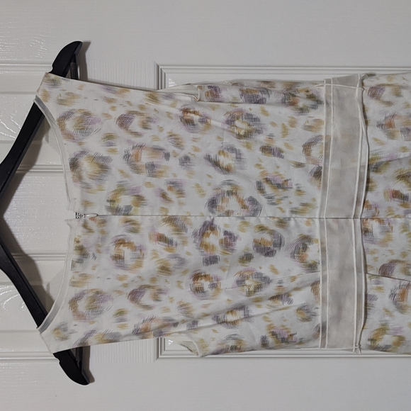 Ann Taylor Linen Blend White Print Dress Size 4 NWT - Picture 6 of 9